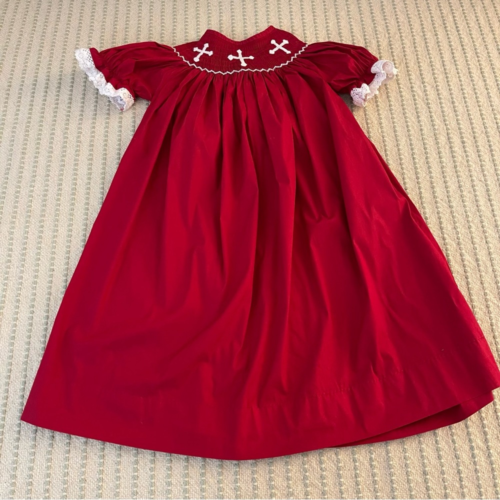 Pleats & Stitches Cross Girl’s Dress - Size: 4T